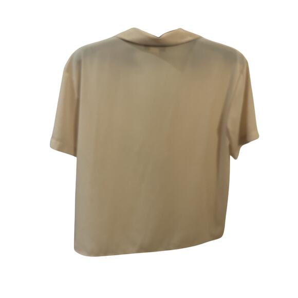 Jiggie Mode Button Up Cream Blouse Women's size L - Picture 2 of 3